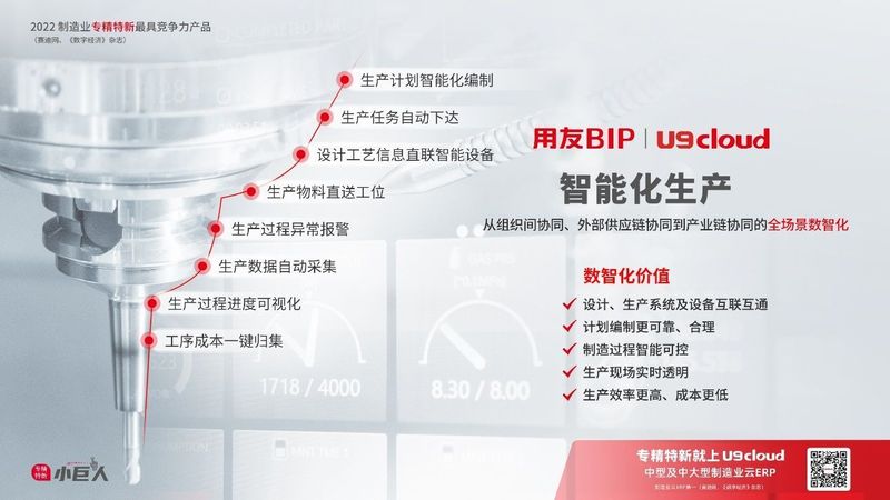 賦能“中國智造”，用友U9 cloud智能工廠建設